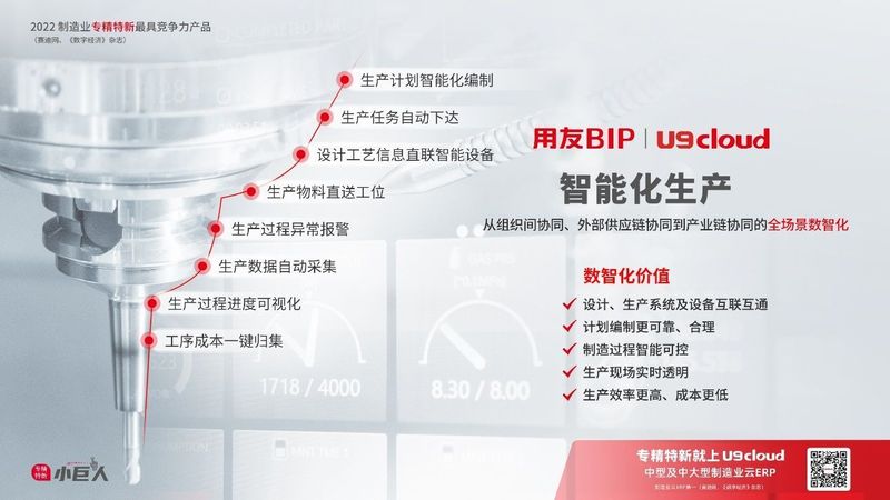 賦能“中國智造”，用友U9 cloud智能工廠建設